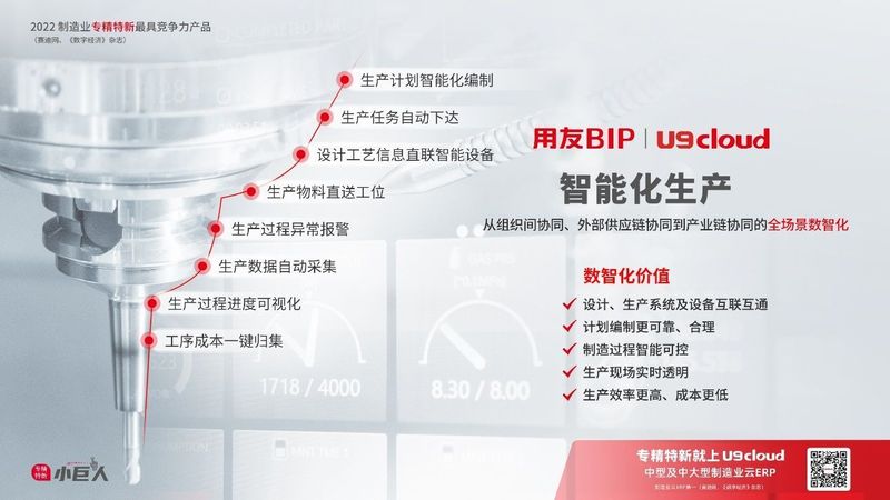 賦能“中國智造”，用友U9 cloud智能工廠建設